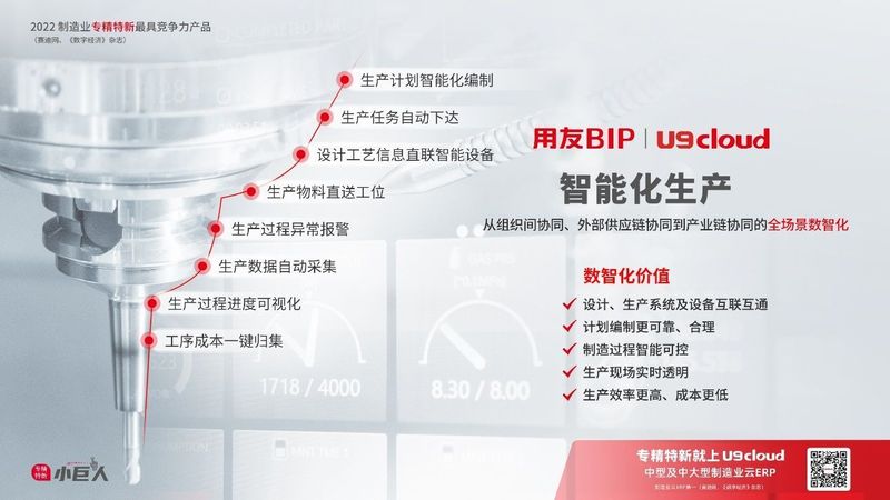 賦能“中國智造”，用友U9 cloud智能工廠建設